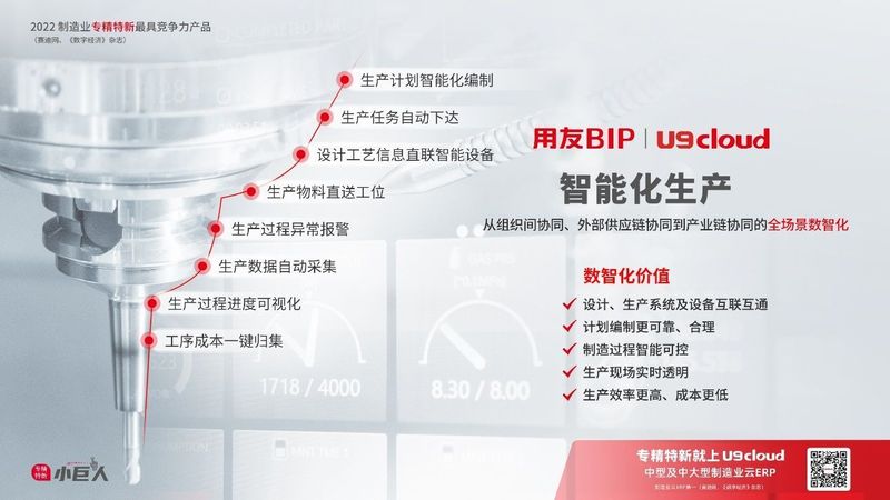 賦能“中國智造”，用友U9 cloud智能工廠建設